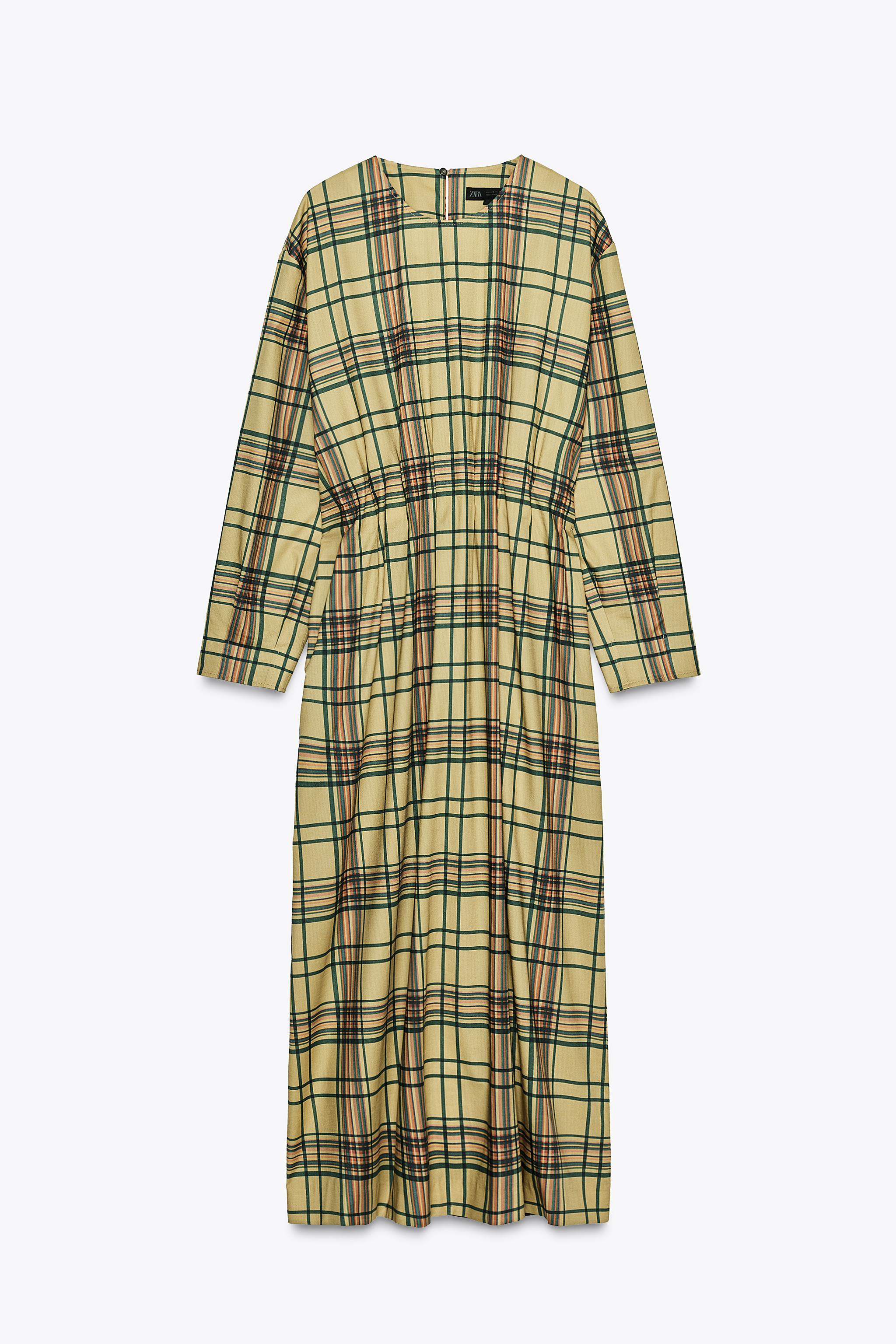 ZW COLLECTION PLAID MIDI DRESS